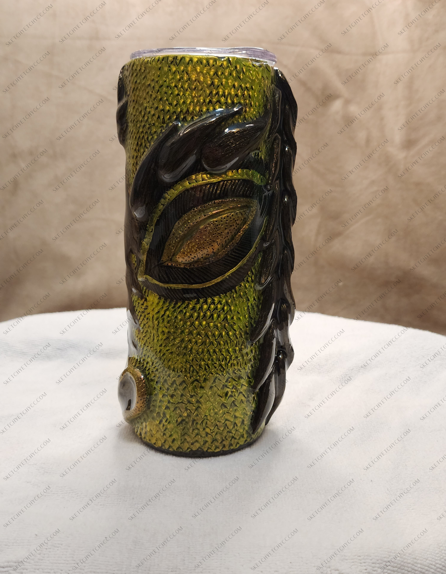 Green 3D Dragon Tumbler