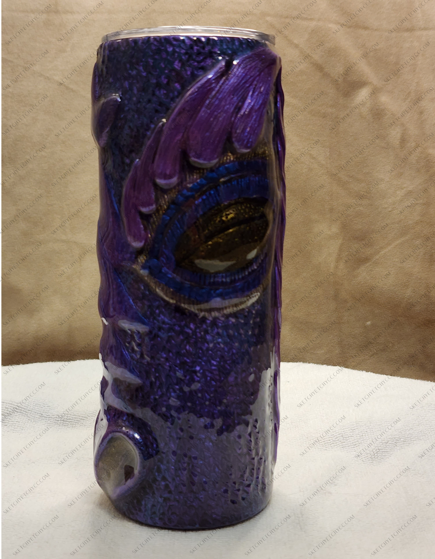 Purple 3D Dragon Tumbler