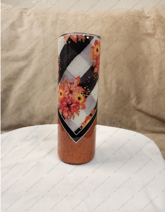 Fall vintage v-split tumbler